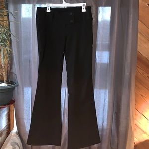 Black flared dress pants